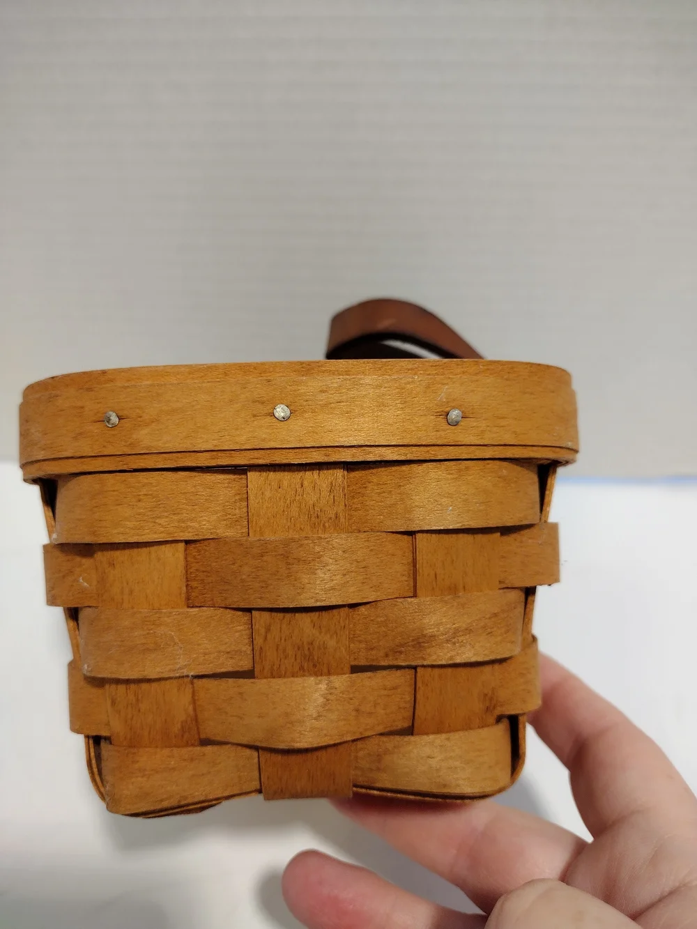 Longaberger Handwoven Basket in Natural Brown